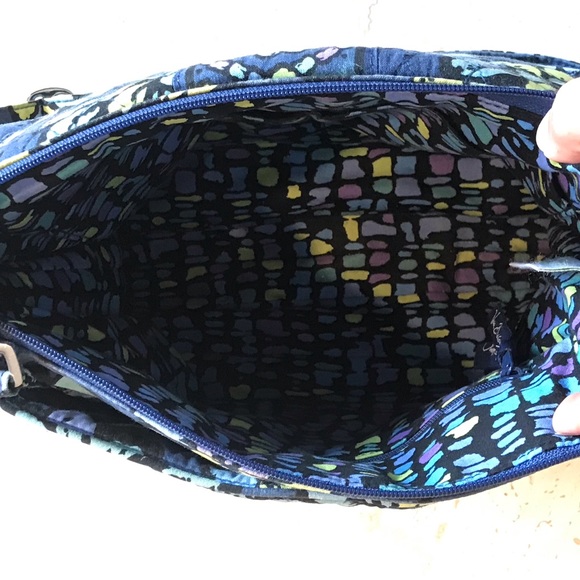 Vera Bradley shoulder bag, multi color floral, 12”x10”x2” adjustable strap. - Picture 6 of 13